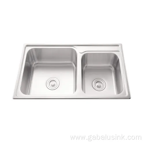 Easy to clean Stainless Two Bowl Kitchen Sink